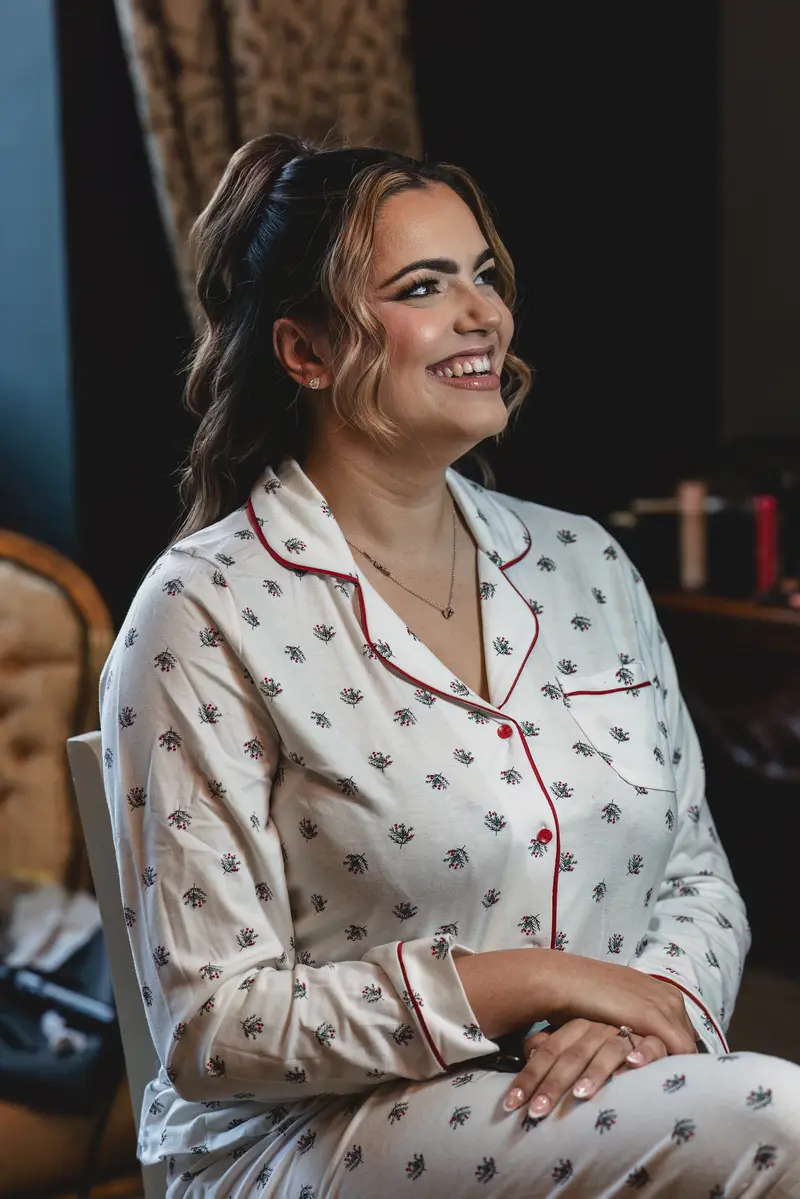 Natural bridal morning moments captured by Leeds wedding photographer
