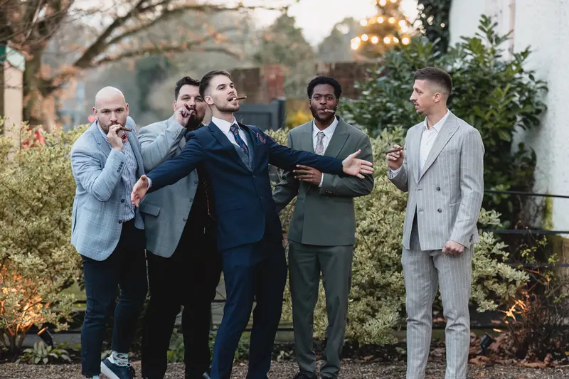 Fun wedding party celebration in West Yorkshire documentary wedding photography