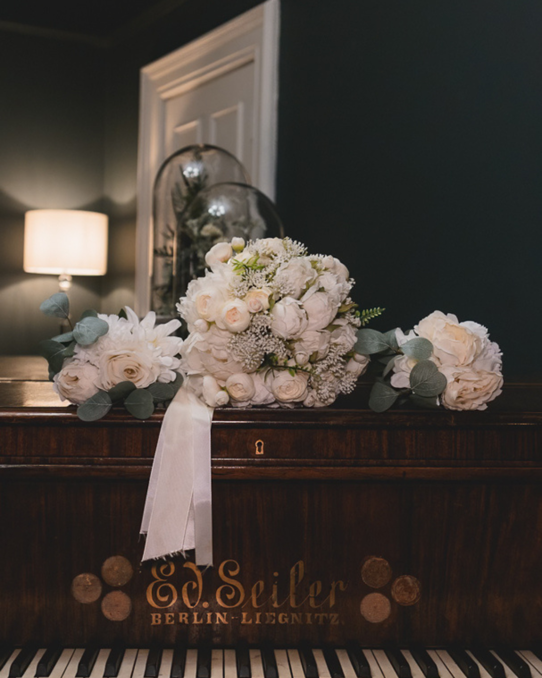 Bride getting ready before a Yorkshire wedding ceremony